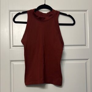 Sleeveless Rust Top